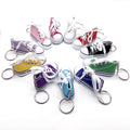 Cartoon Style Canvas Shoes Keychain 3D Sneaker Shoe Keyring