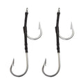 7691SS Super Strong Stainless Steel Chunking Trolling Southern Tuna Rigged Double Saltwater Fishing Hooks