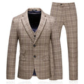 OEM One Piece Minimum Order Men's Business Suit Men's Casual Plaid Suit Three-piece Suit Groom Dress Interview Dress ODM OBM