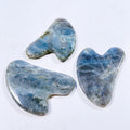 Huiying Custom Facial Body Scraping Labradorite Stone Massage Tool Heart Gem Guasha Board