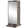 Wooden Frame Double Sided Mirror Station With Cabinet for Sale