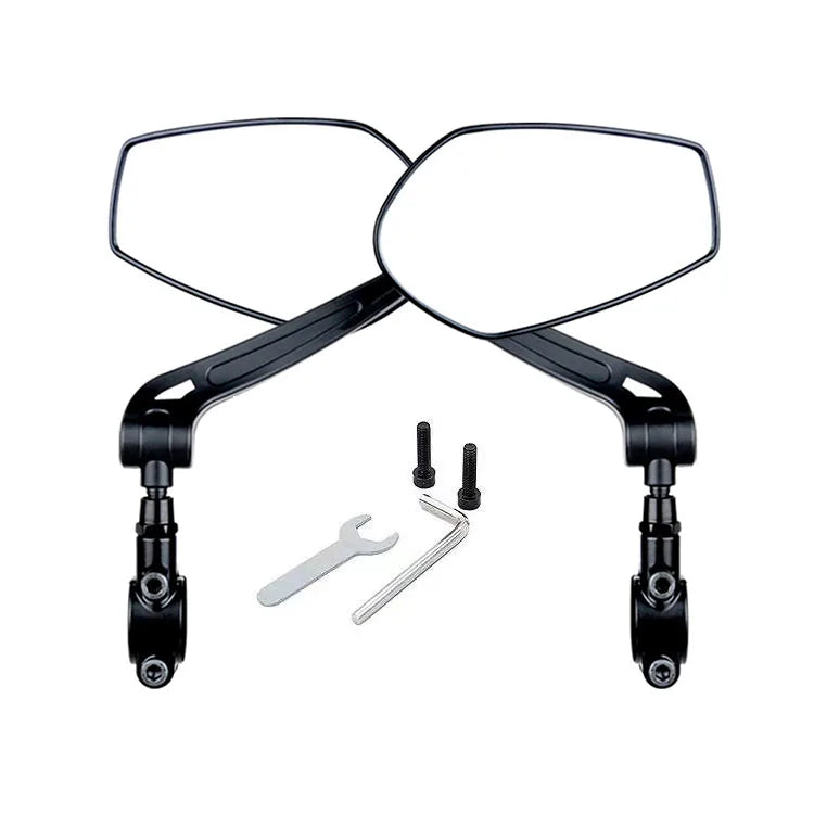Drop Shipping Electric Bike Side Rearview Mirror Escooter Mirrors for Road Bicycles Comfortable Use with Bicycle Handlebar