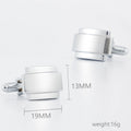 Low Price Simple Business French square Metal Copper Silver Cufflinks for Mens Suit Accessories