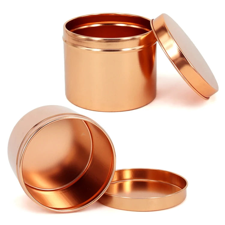 200g colorful printing round spice tin box Round Cosmetic Sample Metal Container Aluminum Jar tin box packaging