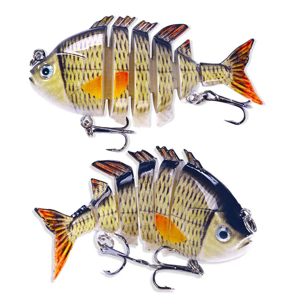 8cm-15g 6 Sections Jointed Fishing Lure with Cute Fat Body