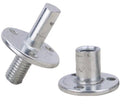 M12 Furniture Hardware Column Clamp Bolt and Nut Connector Screws Nut for Bed Leg