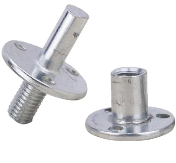M12 Furniture Hardware Column Clamp Bolt and Nut Connector Screws Nut for Bed Leg