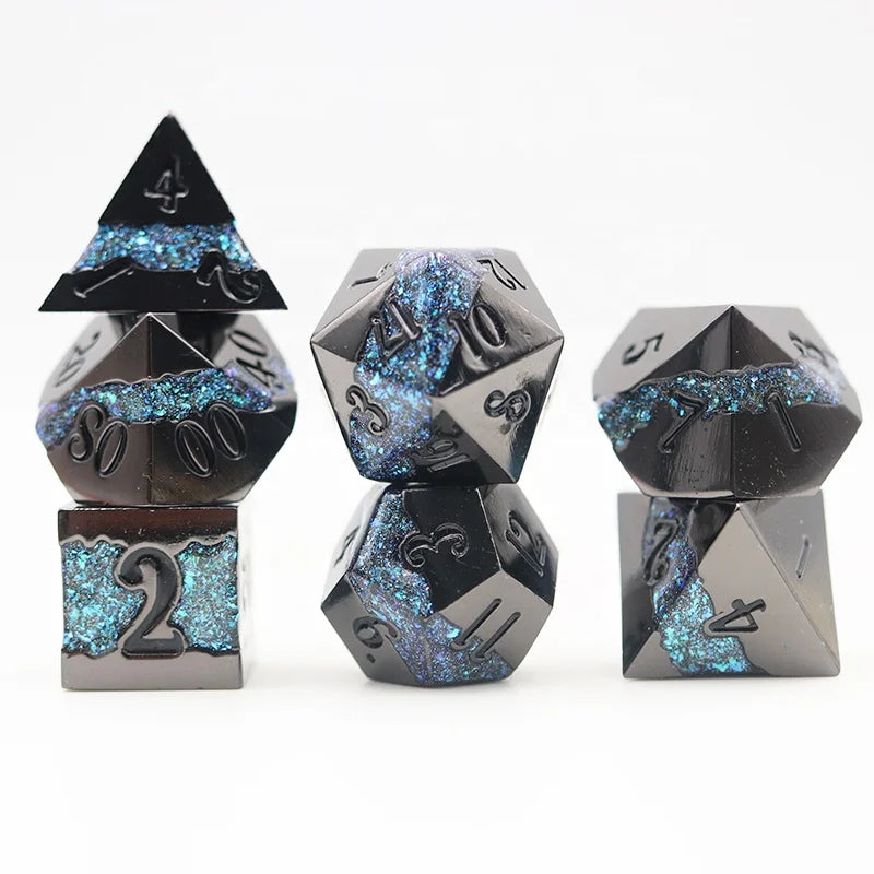 16mm Custom Dice Set Dice Dnd Polyhedral Rpg Metal Dice