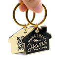 Wholesale Metal Crafts Promotional Keyring Home House Shaped Enamel Keychain Design Metal Key Chain