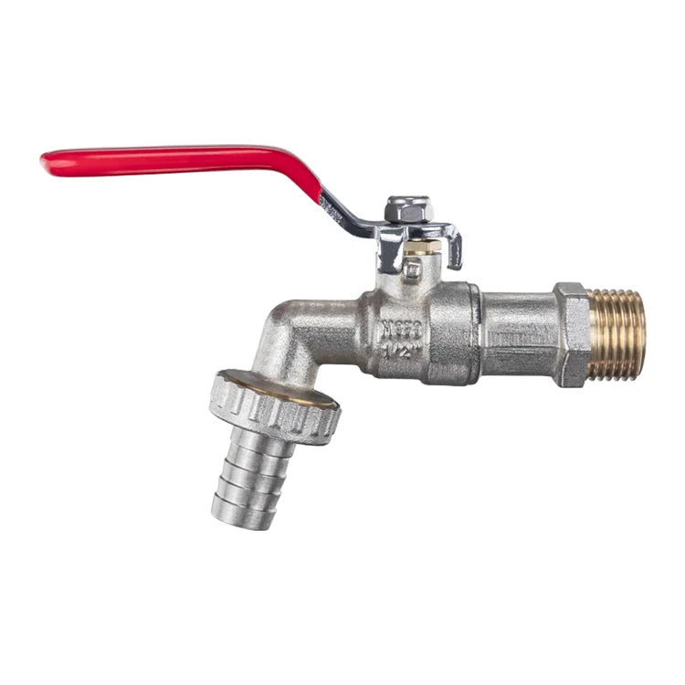 Tmok Antifreeze 1/2" 3/4" Outdoor Garden Wall Mounted Brass Bibcock Water Tap Faucet Bibcock With Hose Connector