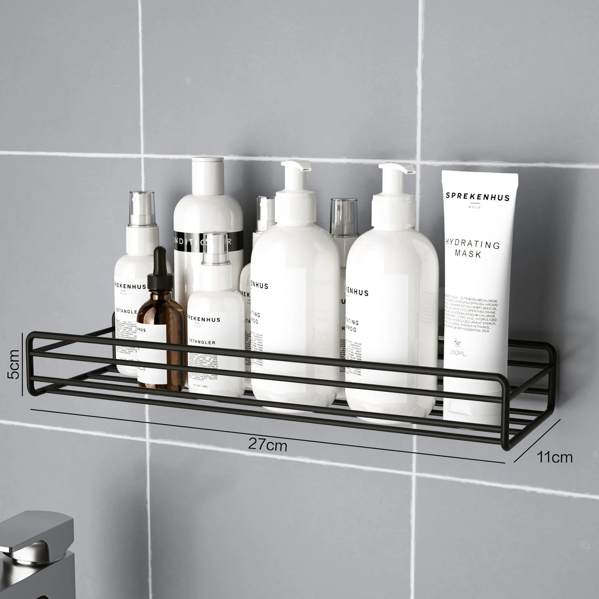 Towel Rack for Bathroom Shelf Storage Rack Organizer Basket Wall Mounted Shower Caddy Bathroom Shelves