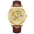 Leather Tourbillon Automatic Watches Men Luxury Mechanical Watch for Man
