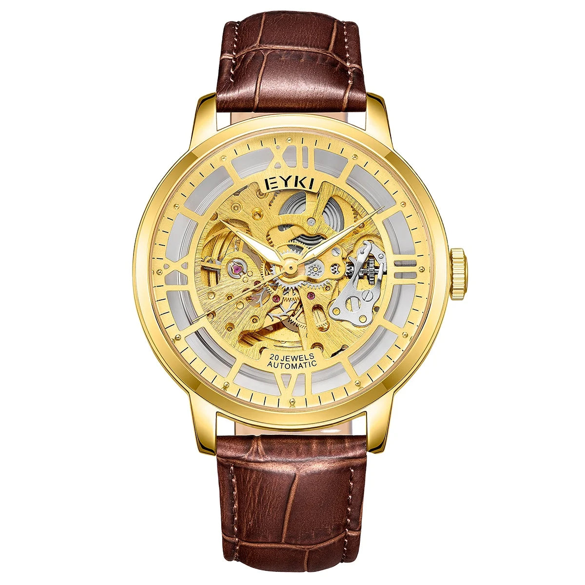 Leather Tourbillon Automatic Watches Men Luxury Mechanical Watch for Man