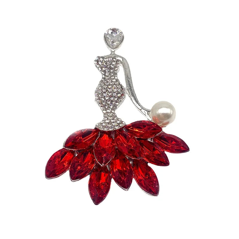 2025 Custom NCNW/NAUW/ZOB/DELTA/DOI/OES/ Sorority Lady Brooch Rhinestone Sorority Lapel Pin