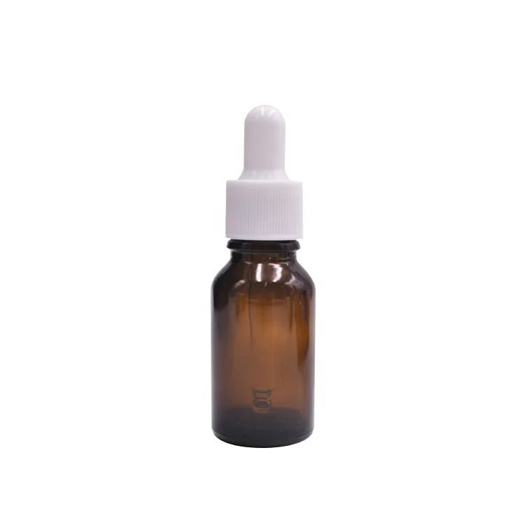 Luxury 15ml Clear Amber Blue Green Glass Dropper Bottle for Essential Oils Serums Skincare Essences Empty Glass Bottles