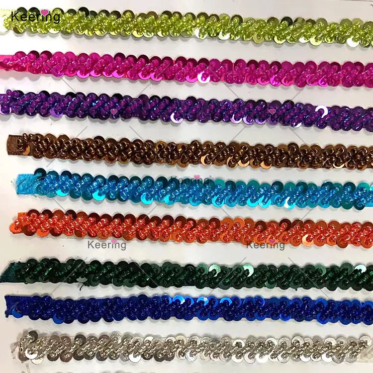 Clothing and Accessory Trimmings Dress Black Bead and Sequin Sew on Trim for Enhancing Style and Design
