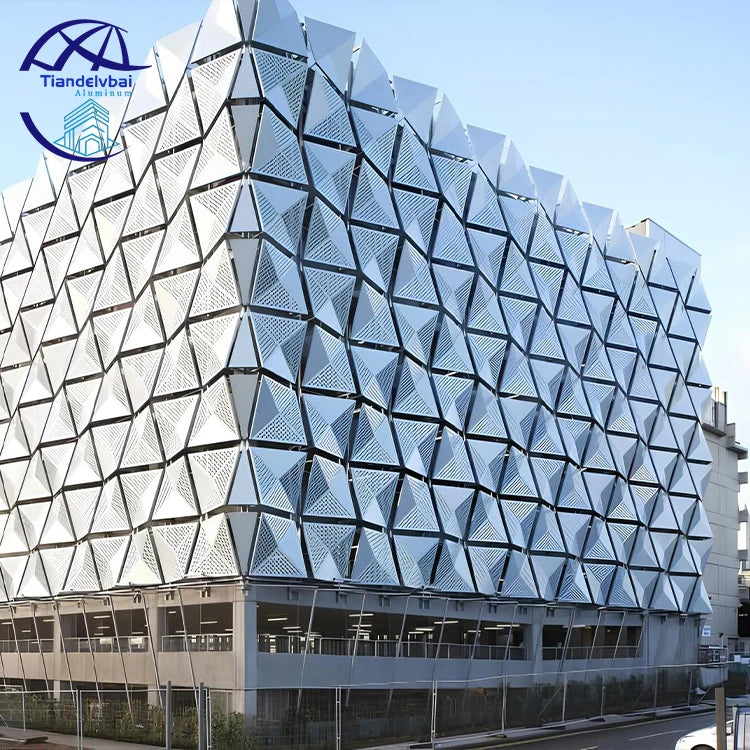 Modern Design Outdoor Aluminum Veneer Decorative Wall Cladding Sheets Perforated Panel Aluminium Exterior