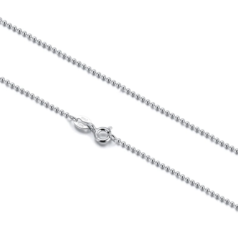 RINNTIN SC New Fashionable Necklaces for Women Beads Necklaces Wholesale 925 Silver Necklaces for Women