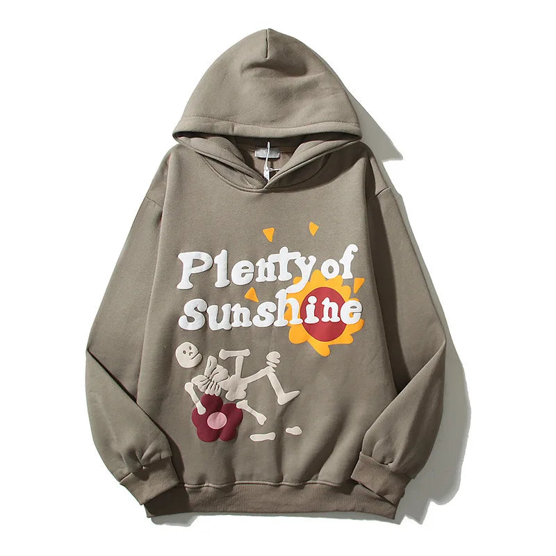 Unisex Streetwear Oversized Sweatshirt Manufacturer Custom Men Heavyweight 400 500 Gsm Vintage Wash Distressed Puff Print Hoodie