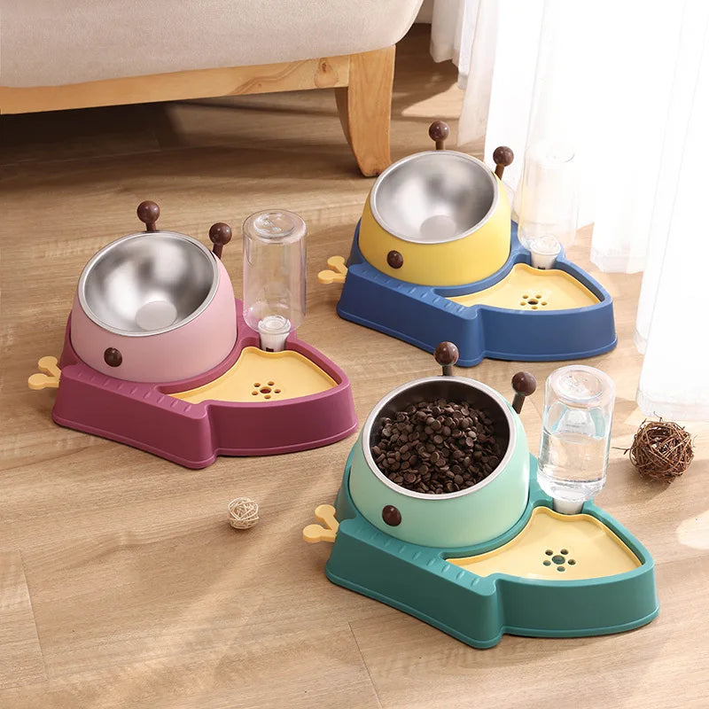 Automatic Cat Bowl Dog Water Feeder Bowl Cat Kitten Drinking Stainless Steel Dog Drinking Water Bowl