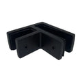 Condibe Matt Black Glass Corner Clips for Railing