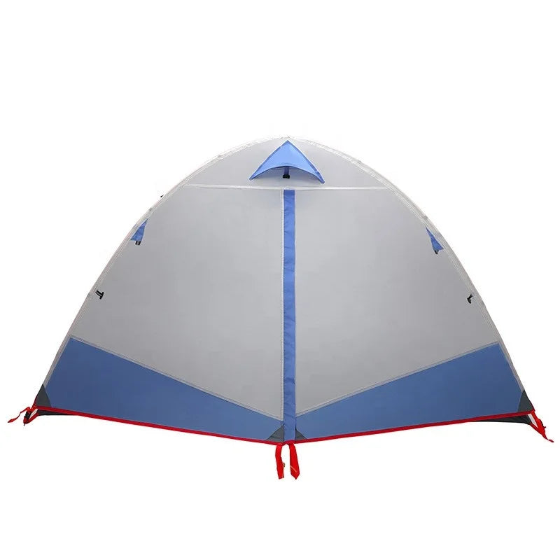 Outdoor Supplies 2-person Double-layer Aluminum Alloy Waterproof Rain and Dew Camp Backpack Tent