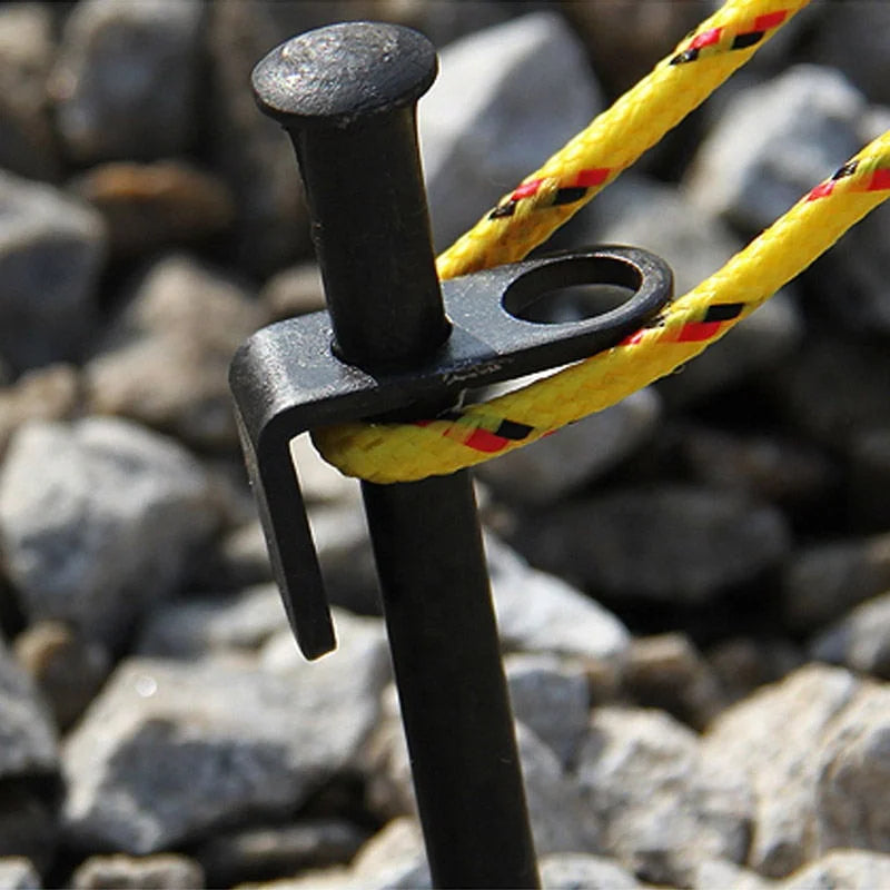 IRONDONKEY 30CM Tent Pegs and Mallets Outdoor Tent Pile Windproof Steel Nail Camping Nail Tent Pegs Camping Tent Stakes