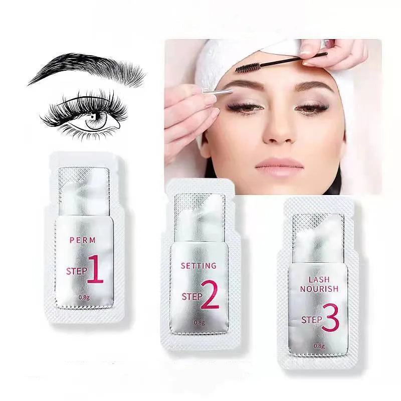 Private Label 5 Minutes Lash Lift Kit Brow Lift Sachet Lotion for Lash Perming Lift Step  1/2/3