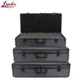 Black Aluminum Case With Customization Foam Interior Sturdy Aluminum Tool Case for Test Instruments Cameras and Accessories