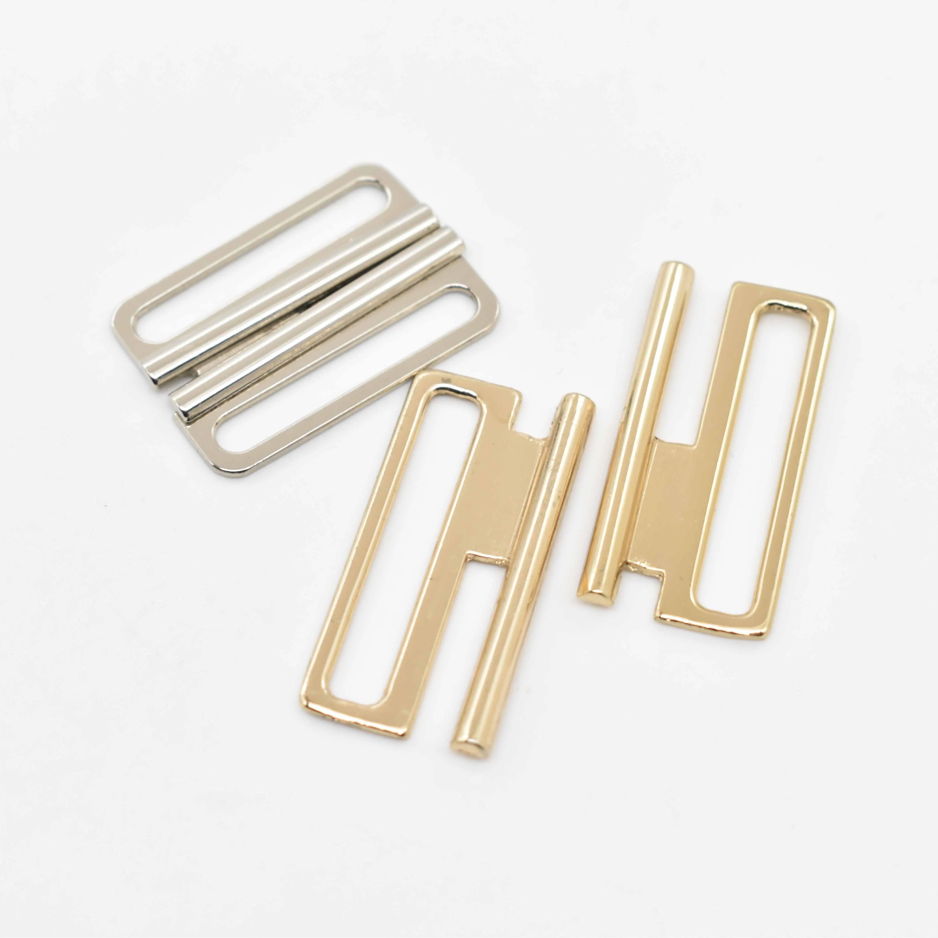 DK-7 Swimsuit Adjustable Interlocking Belt Buckle 30mm 40mm 60mm Hardware Metal Front Clasp Closure