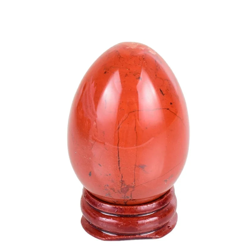 DIY hot selling 3 pieces/set natural jade yoni eggs for wholesale red jasper jade eggs