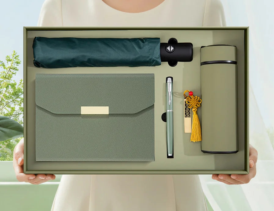 OEM Design Business Gift Set Souvenirs Custom Logo Stationery Set Office Supplies for Exhibition Anniversary Gifts