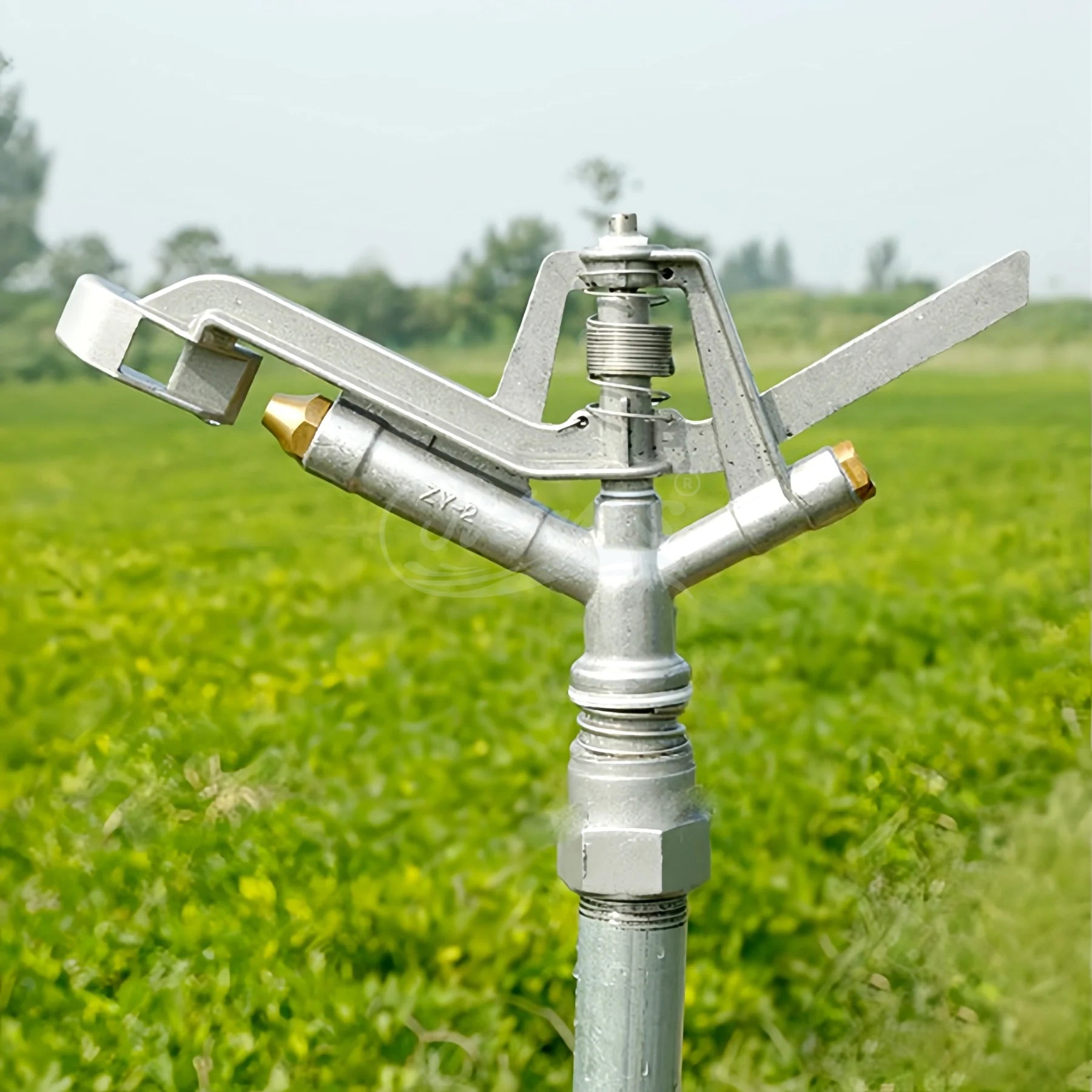 Titans Heavy-Duty 1 Inch Metal Impact Oscillating Sprinkler for Lawn & Garden Irrigation System