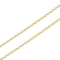 Fine 14 Karat Gold Thin Roll 1.7mm Flat Cable Link 14K Women Pure Gold Bulk Permanent Jewelry Chains 14k Solid Gold Roll
