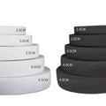 Factory Direct High Elasticity White Black Elastic Band Strap Webbing Knitted Custom Elastic Tape for Sewing Pants Bags Clothing