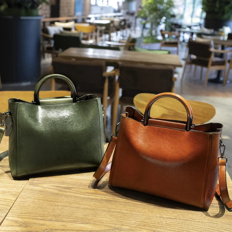 2024 Fashion Design Vintage Pu Leather Ladies Handbag Multifunctional Shoulder Crossbody Bag for Women