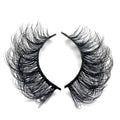 Handmade Natural 3D Faux Mink Lashes Premium Soft Full Strip Lashes Wholesale Popular D Curl Russian Curl Lashes