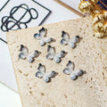 Hisenlee 9X10MM Mini Resin 3D Nail Charms Butterfly Shape 30pcs/Bag Microlandschaft 3D Nail Art Christmas New Year Acrylic