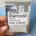 Melee Diamante Round Shape Size 1.5MM HPHT Loose Stone Lab Grown Diamond