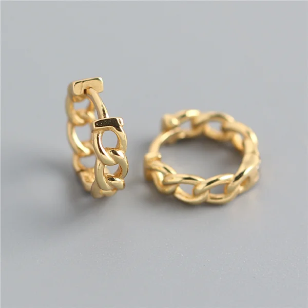 New Style Punk Hip-Hop Earrings Chain Gothic Studs Earrings for Women