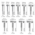 10pc 15mm to 60mm 10pcs Wood Hole Saw Set Hinge Boring Drills Wood Forstner Drill Bit Kit