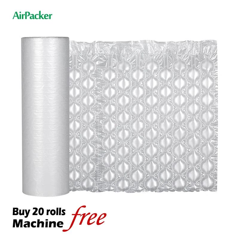 Inflatable Air Packaging Cushion Film Air Bubble Roll Wrap Air Mats Plastic Foils for Protective Logistics Packaging
