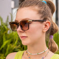 Luxury Designer Famous Shades Sunglasses Driving Travel Rectangle Sun Glasses Small Square Gradient Sunglasses