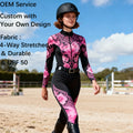 Fashion Design Oem Custom logo Premium Sports Horse Riding Clothing Womens Equestrian Shirt