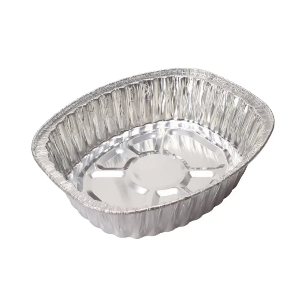 Large  Aluminum Foil Pans  Oval Shaped Turkey Tray Party Sea Food Serving Container High Quality