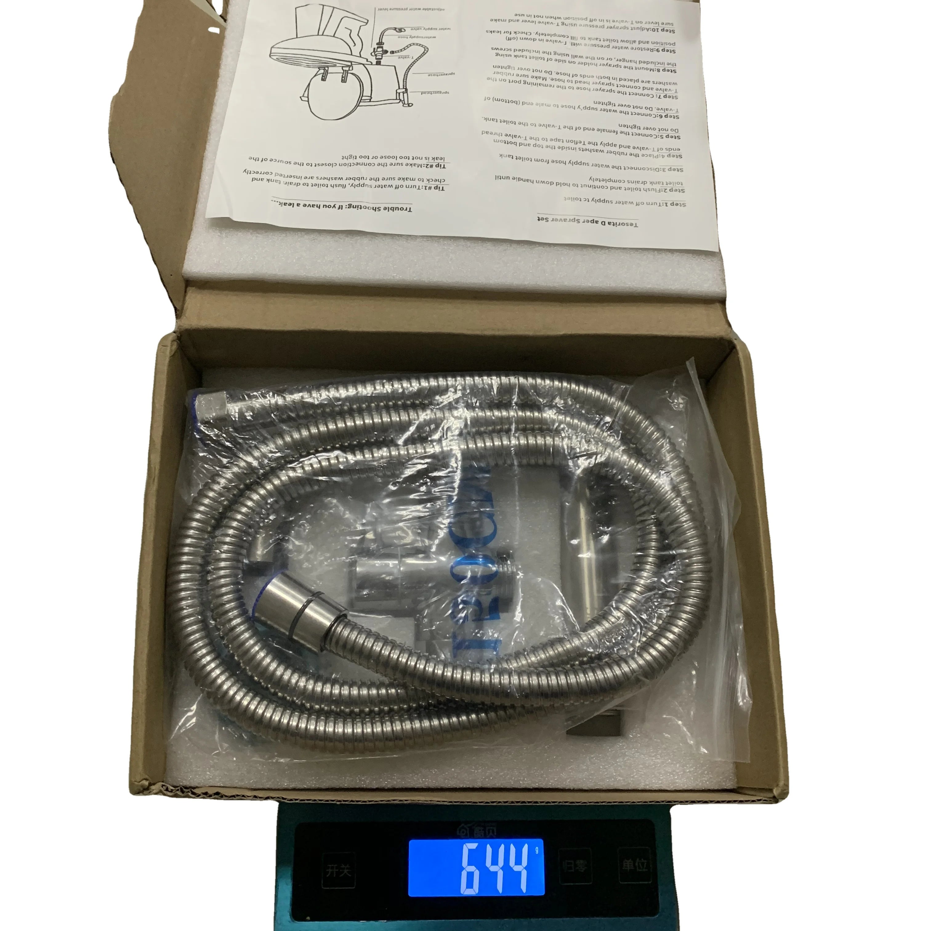 Brush Sliver  Bidet Sprayer for Toilet Handheld Cloth Diaper Sprayer Bathroom Jet Sprayer Kit Spray Attachment with Hose