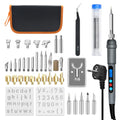41pcs/kit LED Digital Adjustable Temperature 200-500 Electronic Soldering Wood Burning Carving Pyrographying Tools