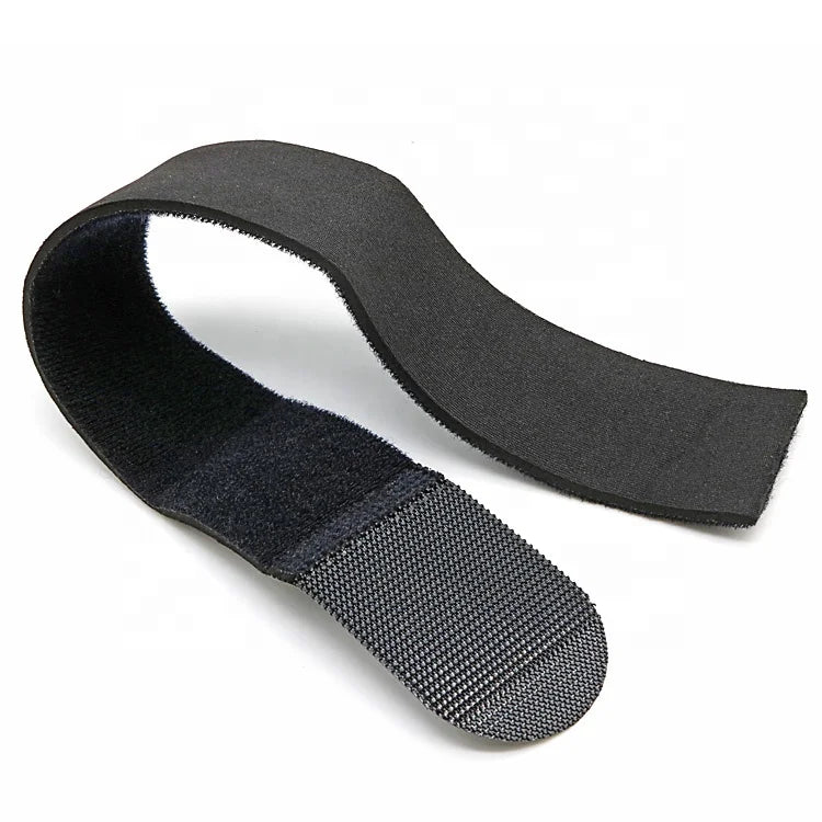 Stick Back Self-Gripping Cable Ties Fastening Tape Double Side Adjustable Webbing Hook and Loop With Buckle Strap