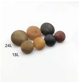 Eco-Friendly Vertical Mushroom Button Hand Stitched Multi-Color Wood Button for Children's Shirts Directly Supplied