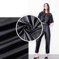 Hot Sale 50D Milk Silk Fresh & Breathable PU Faux Leather Fabric for Garment
